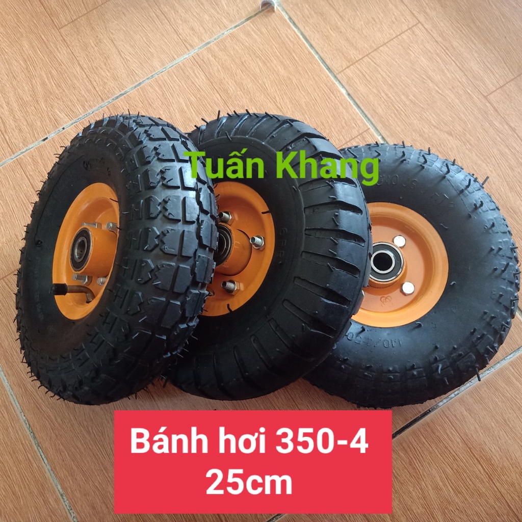 Bánh xe đẩy 350-4 hơi có bi