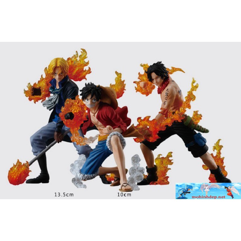 Bộ mô hình - Figure Luffy ACE Sabo - attack styling - One piece