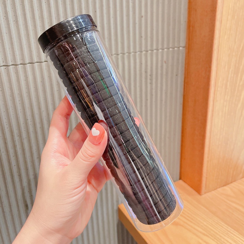 Set 20 Dây Thun Cột Tóc Co Giãn Nhiều Màu Sắc Kiểu Hàn Quốc