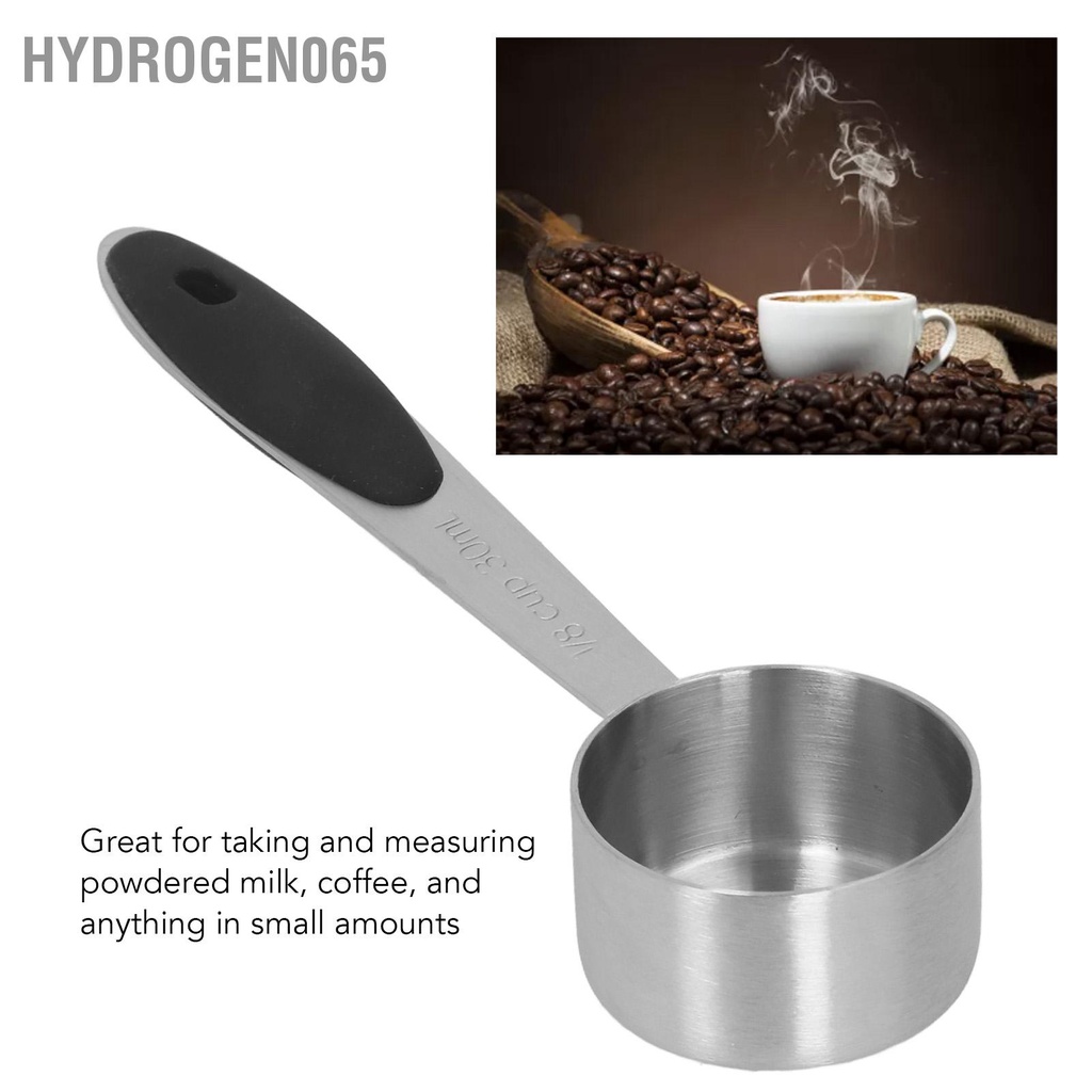 Hydrogen065 2 cái muỗng đo cà phê bằng thép không gỉ 1/8 Tách 30ml để bàn dùng cho trà sữa hạt