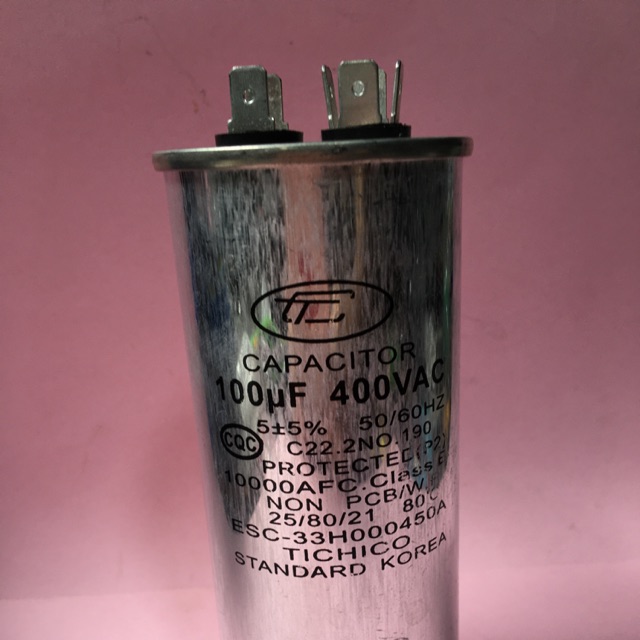 Tụ dầu ngâm 100uf-450vac