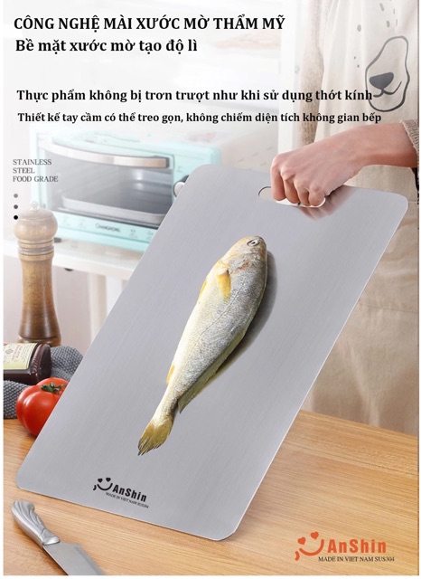 Thớt inox 304, thớt Anshin hàng Việt Nam | BigBuy360 - bigbuy360.vn