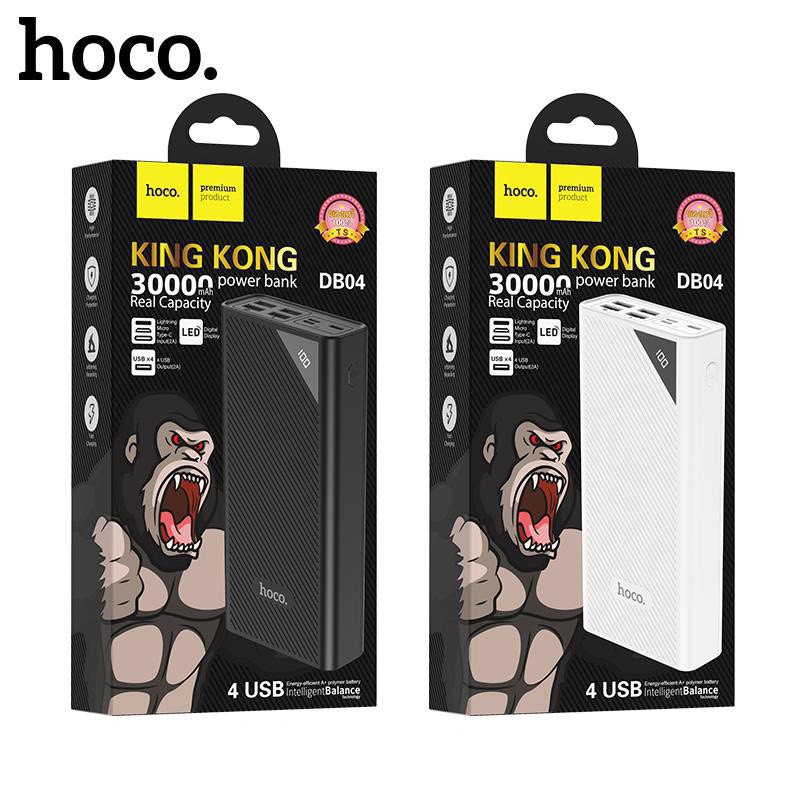 [Mã 267ELSALE hoàn 7% đơn 300K] Sạc pin dự phòng Hoco King Kong DB04 30000mAh Chính Hãng - Ốp lưng iphone - Shin Case