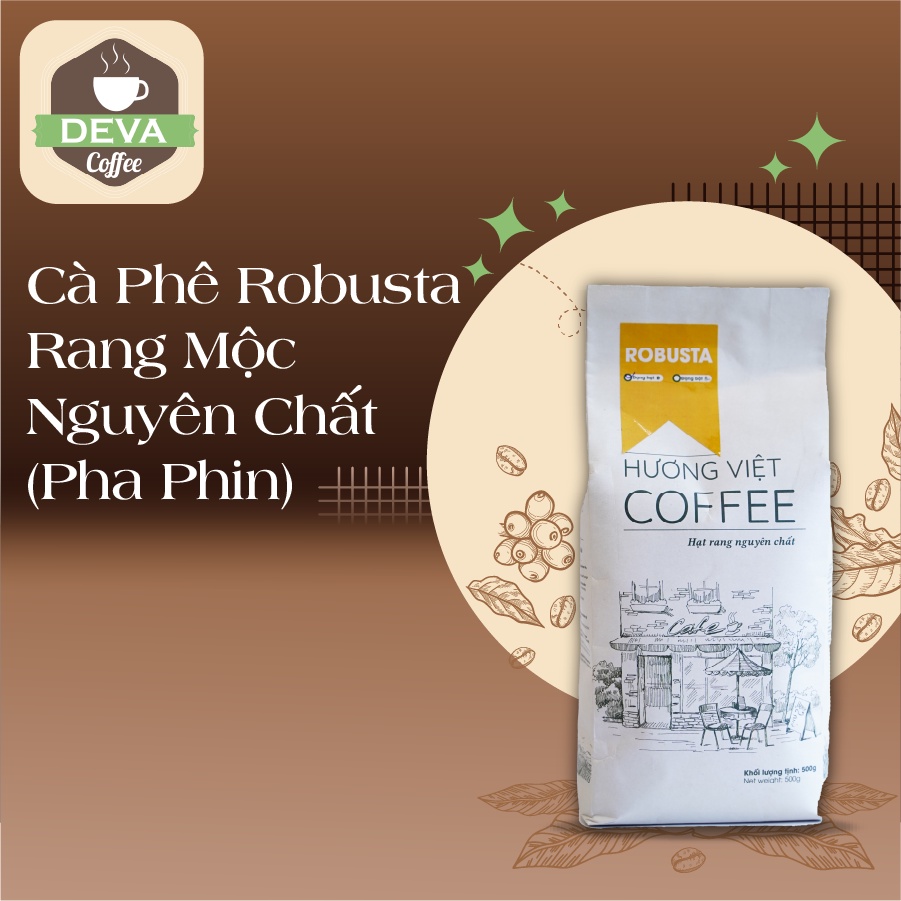 Cà Phê Robusta Rang Nguyên Chất (Pha Phin)