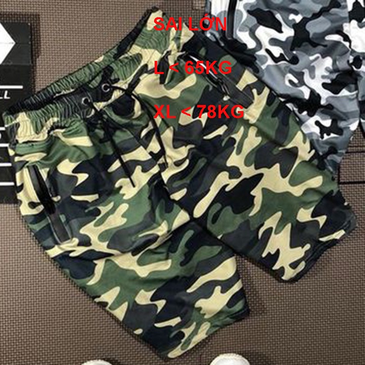 Quần Short Nam JOIN Camo Hè Chất Tổ Ong - mát mẻ - Năng động, thoải mái vận động