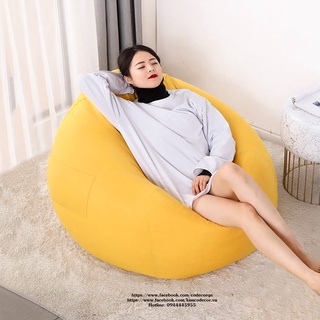 Ghế bố lười hạt xốp 100x120cm(đã kèm xốp)
