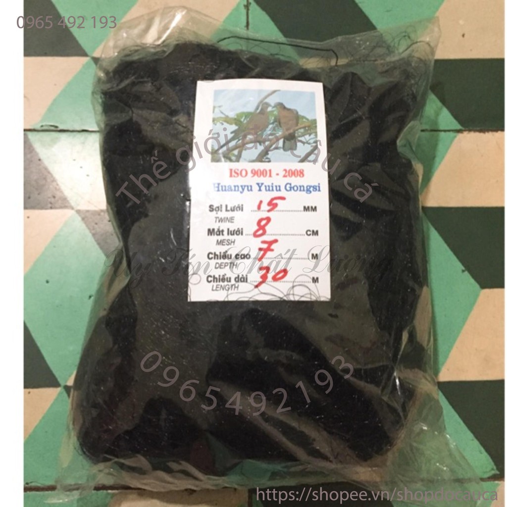 Lưới bẫy chim cu gáy 30m cao 7m mắt lưới 7cm hàng thái lan ( rẻ vô địch )