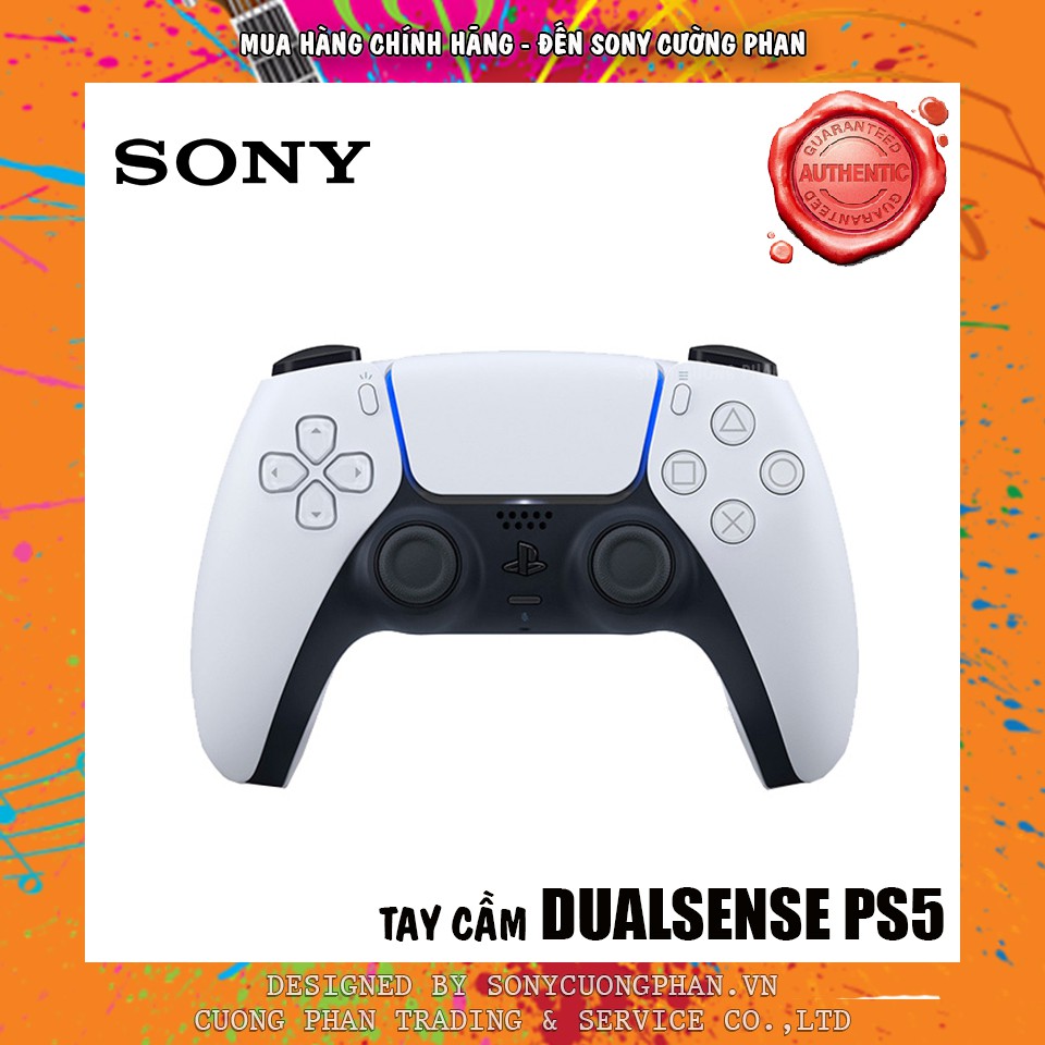 Tay Cầm PS5 Sony DualSense Controller PlayStation 5 - Hàng Chính Hãng Sony Việt Nam, Bảo Hành 12 Tháng TTBH Sony