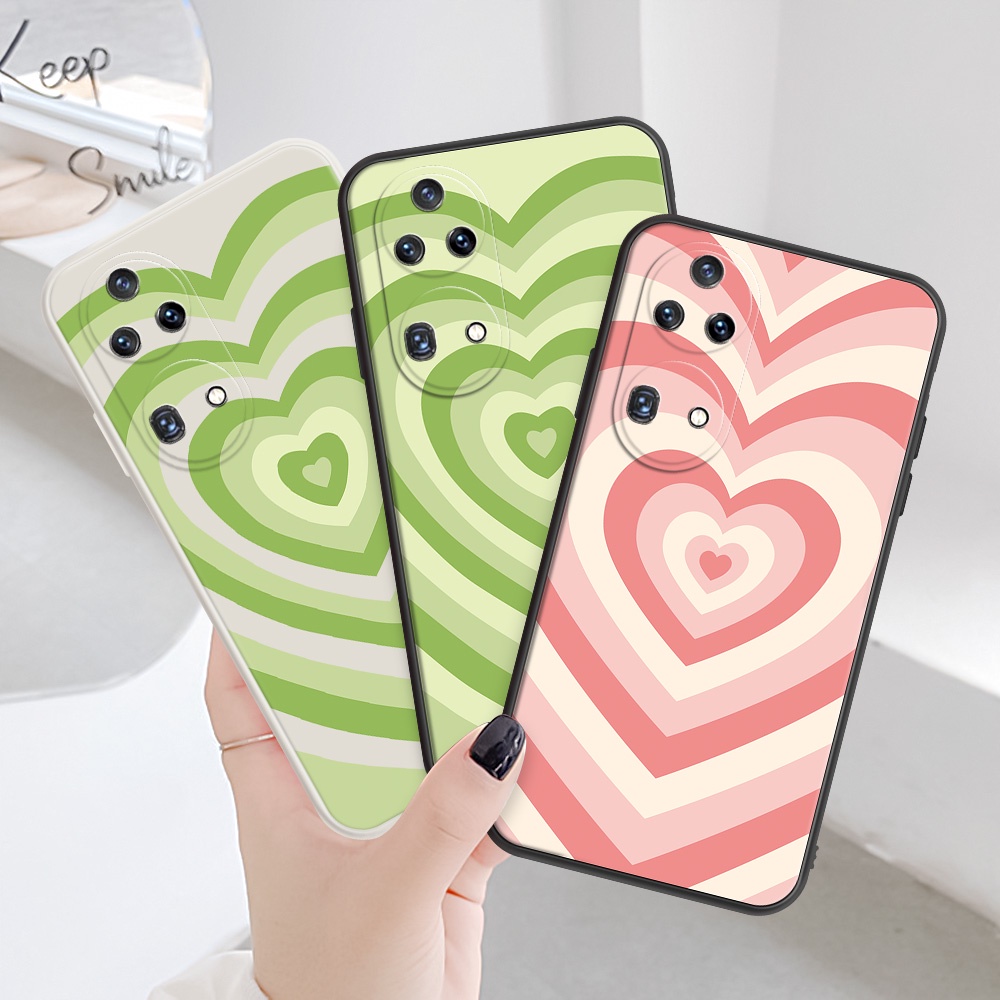 Ốp Điện Thoại Mềm Hình Trái Tim Màu Gradient Cho Samsung Note 10 20 Ultra 10 Plus 20 Plus S10 S10E S10 Lite S10 Plus