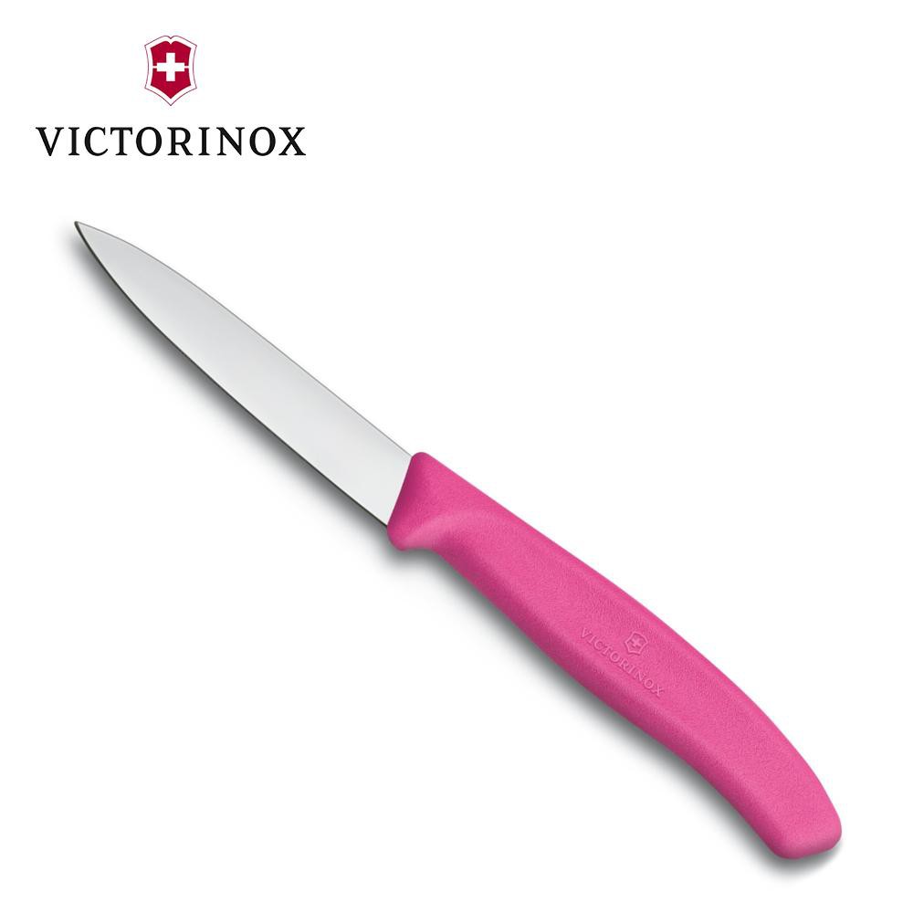Dao cắt gọt rau củ VICTORINOX Paring Knives màu hồng (8cm straight blade 6.7606.L115) - Hãng phân phối chính thức