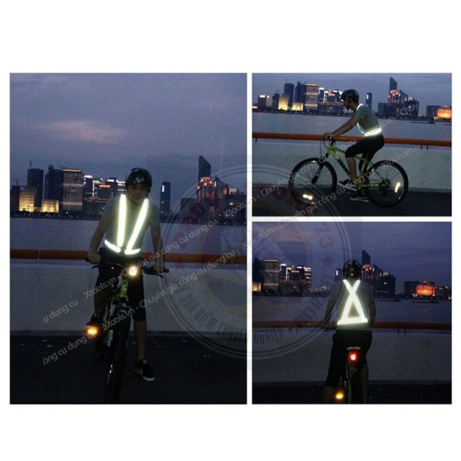 Dây đai phản quang co dãn khóa chữ A phản quang xây dựng thi công trình  đồ phượt bảo hộ ban đêm