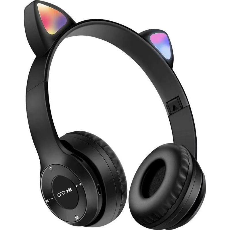 Tai nghe Chụp Tai Mèo Bluetooth P47M,Tai nghe mèo Tai Nghe Có Đèn Led Phát Sáng
