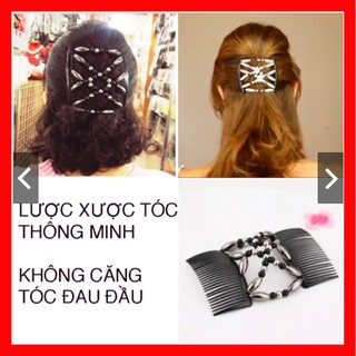 Kẹp tóc lược xược tóc thông minh đa năng hàn Quốc không gây căng tóc, nhẹ đầu