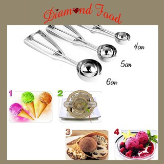 [Siêu Rẻ] Dụng cụ múc kem inox 5cm HOT HOT HOT