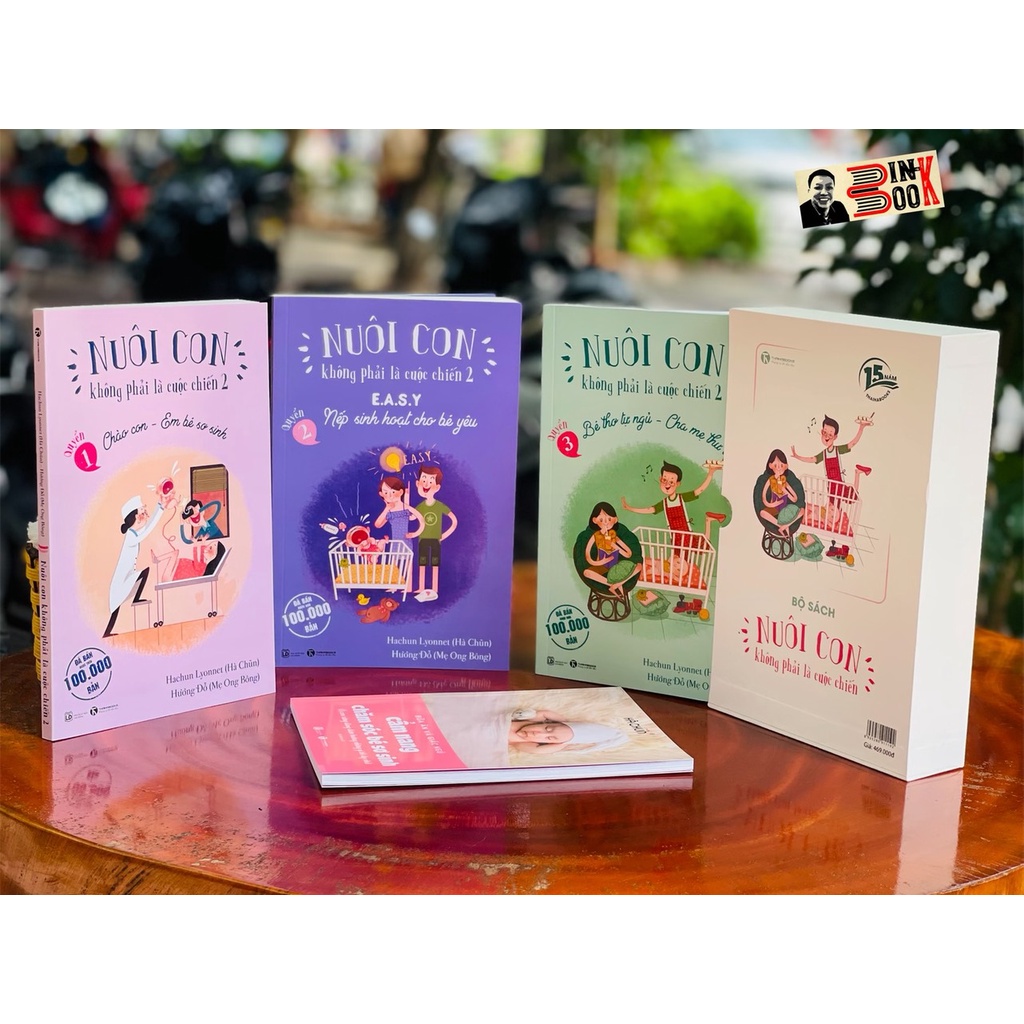 Sách - (Tặng kèm phụ lục cẩm nang chăm sóc bé sơ sinh) Boxset 03 tập Nuôi con không phải là cuộc chiến