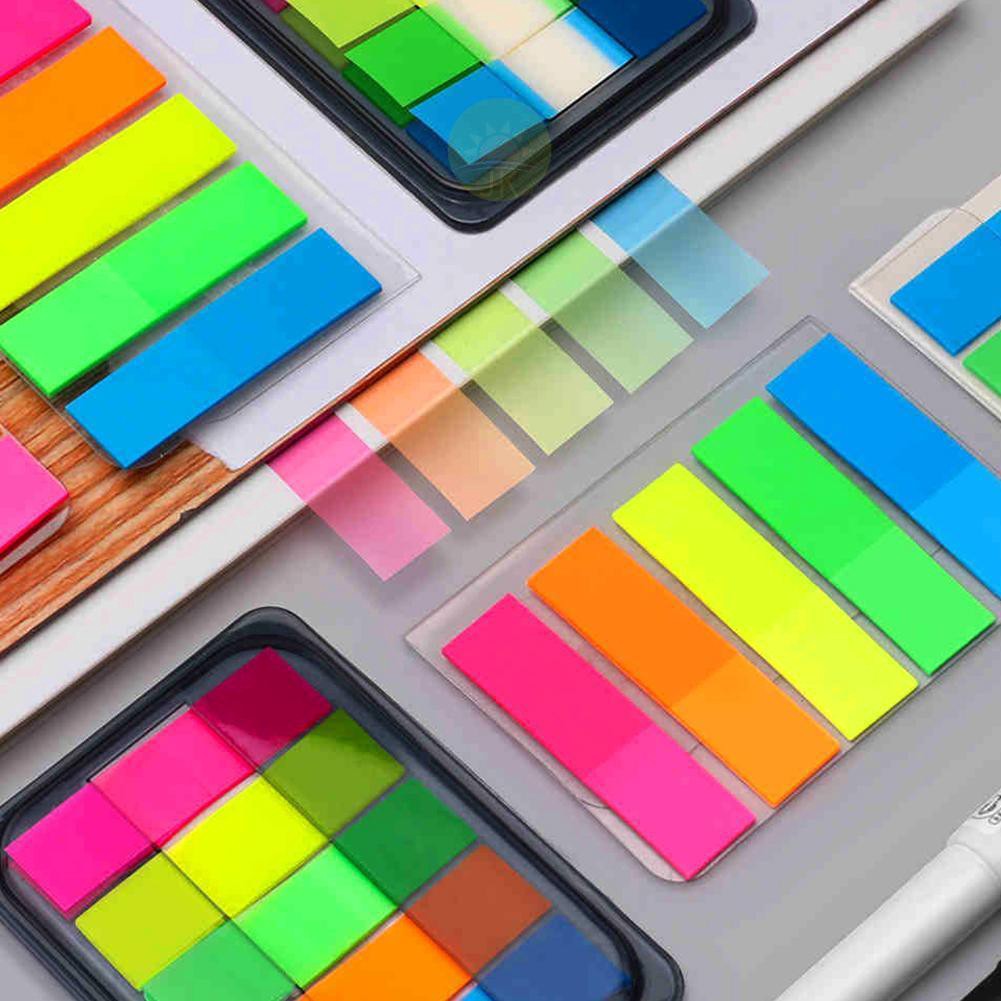 Set 100 giấy dán ghi chú/làm dấu sách tiện dụng cho văn phòng