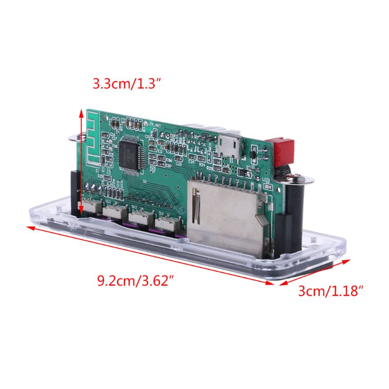 Bảng Mạch Khuếch Đại Âm Thanh MP3 WMA Bluetooth Không Dây Cho Xe Hơi