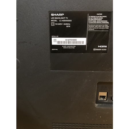 BO NGUỒN TV TH SHARP LC- 40SA5500X POWER SUPPLY