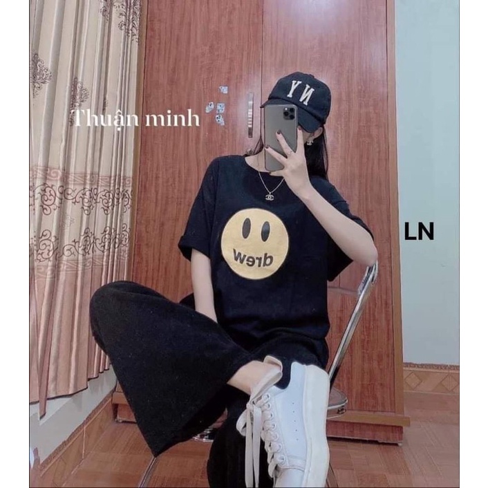 Bộ áo thun và quần ống rộng xuông LN11