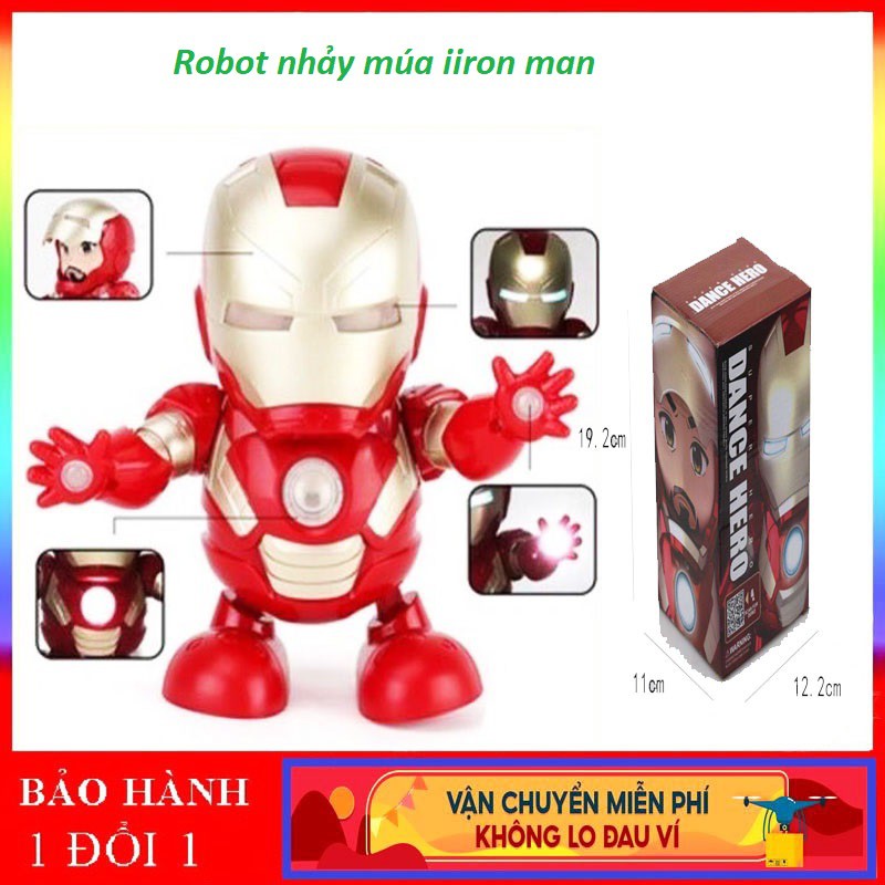 Đồ Chơi Robot Nhảy Múa Dance Hero – Iron Man – Nhảy Múa Theo Nhạc Có Đèn Siêu Ngầu Siêu Hot