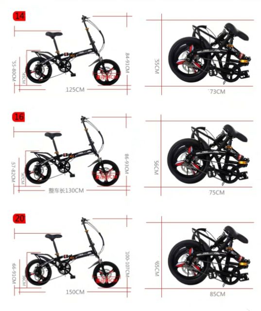 XE ĐẠP GẤP XNKANG NAM NỮ  Bánh 20 inh Full phụ kiện