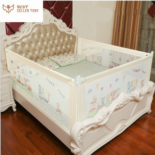 Thanh chặn cửa chắn giường bảo vệ cho bé yêu Bộ 3 cái (2 thanh 2m x 1 thanh 1m8) [Best Seller Tony]