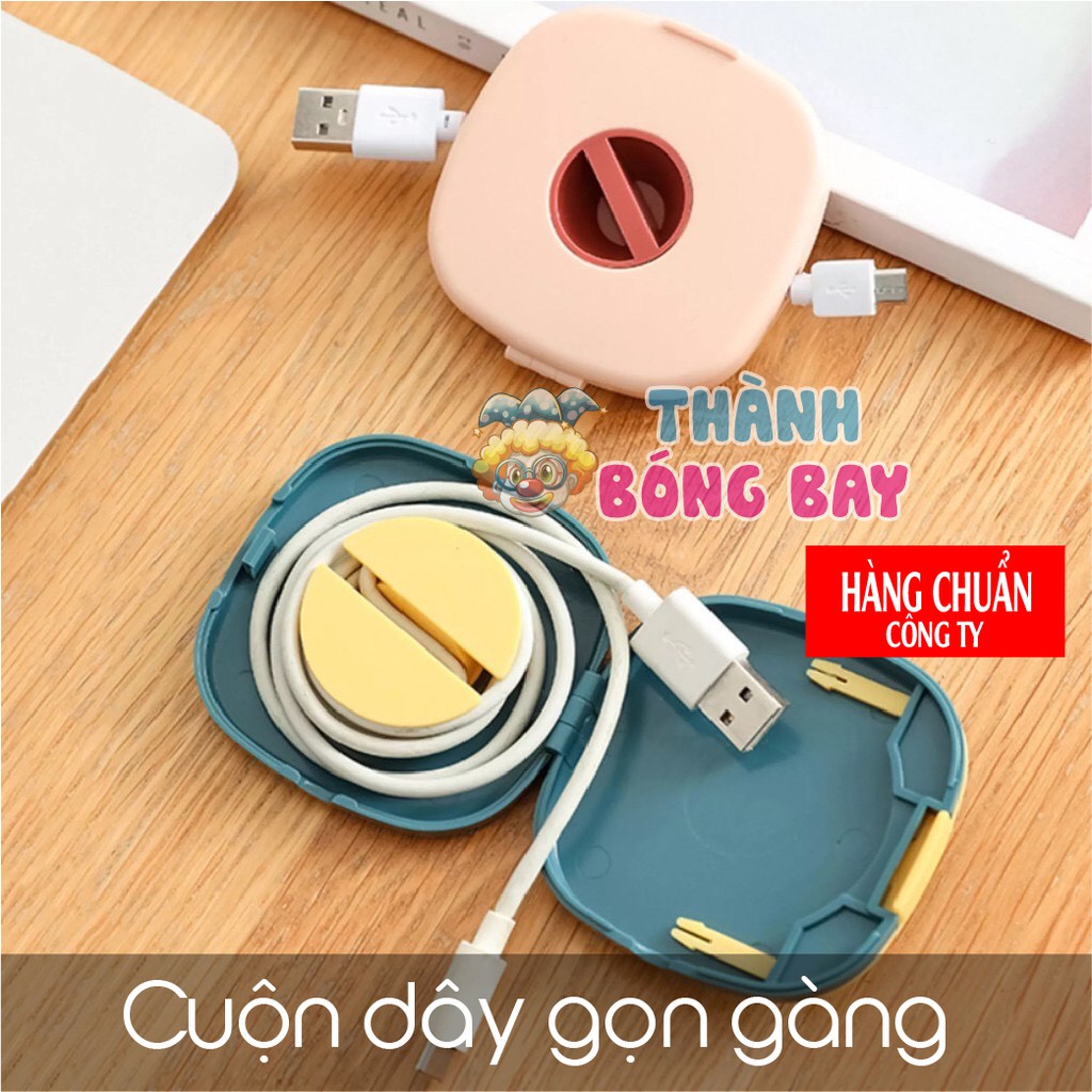 Dụng cụ thu gọn dây đa năng,Hộp Đựng Cuốn Tai Nghe Dây Cáp Đa Năng / Kê Điện Thoại Xem Phim -CDC0001-THÀNH BÓNG BAY