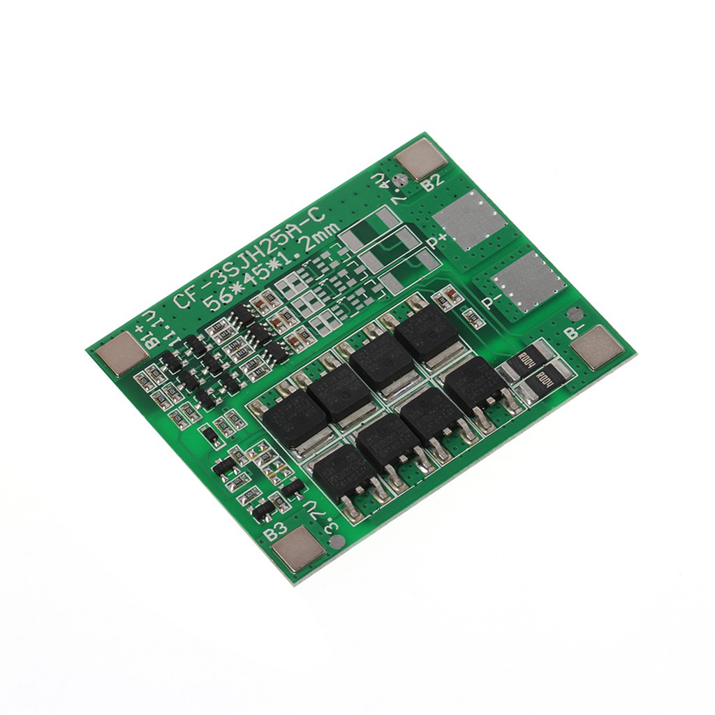 Bo mạch bảo vệ pin Lithium 25A 12V 3S Polymer Li-ion Lithium 18650
