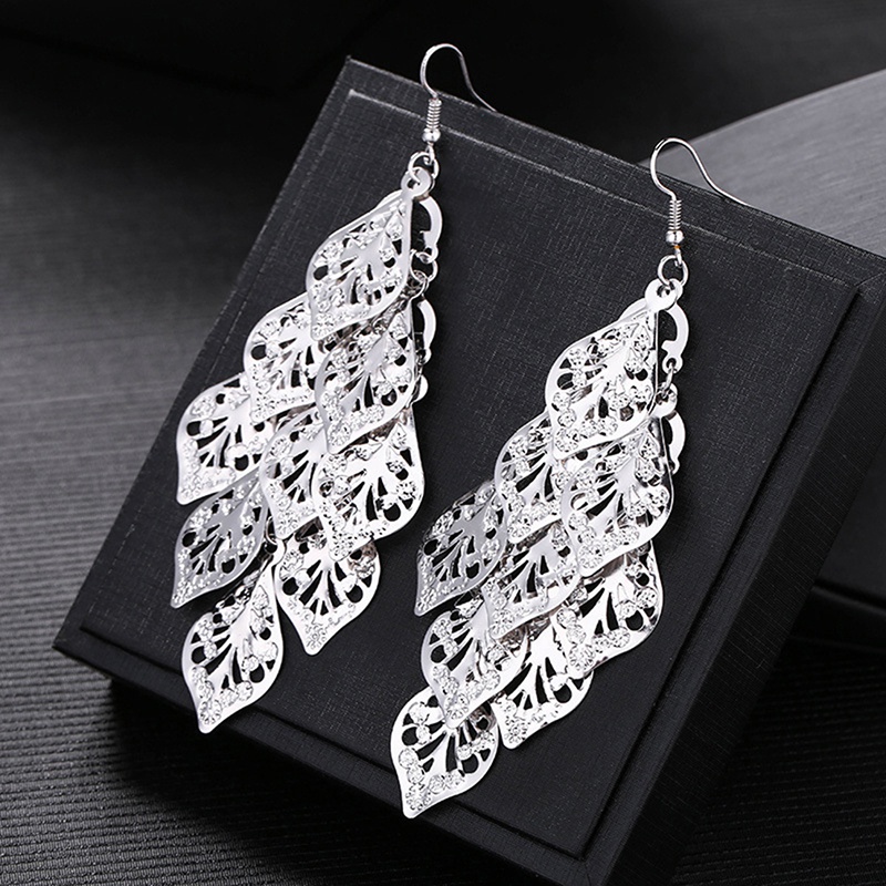 Leaves Dangle Earrings Long Earring for Women Jewelry