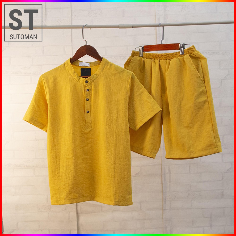 Bộ Quần Áo Đũi Nam Dày Dặn Chất Đẹp Hàng Xuất SUTOMAN BD33 | BigBuy360 - bigbuy360.vn