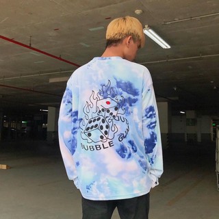 Áo Sweater chất Nhung - thêu hình xí ngầu và lửa - by Bubble Gum studio