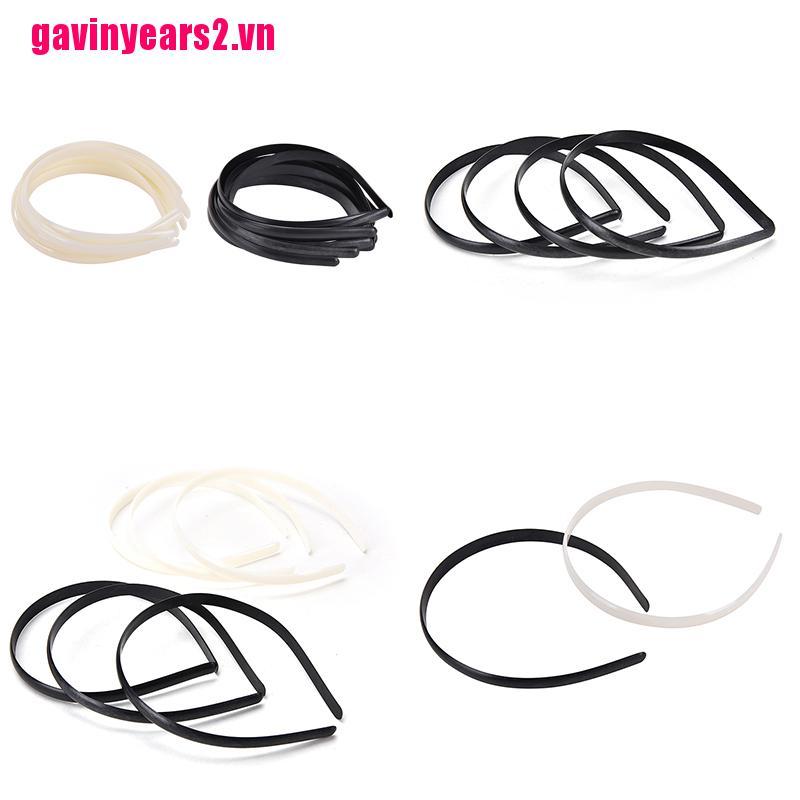 (Hàng Mới Về) Set 10 Băng Đô Nhựa 2 Màu Tự Đóng