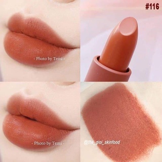 SON 3CE 116 INKED HEART MÀU CAM ĐẤT