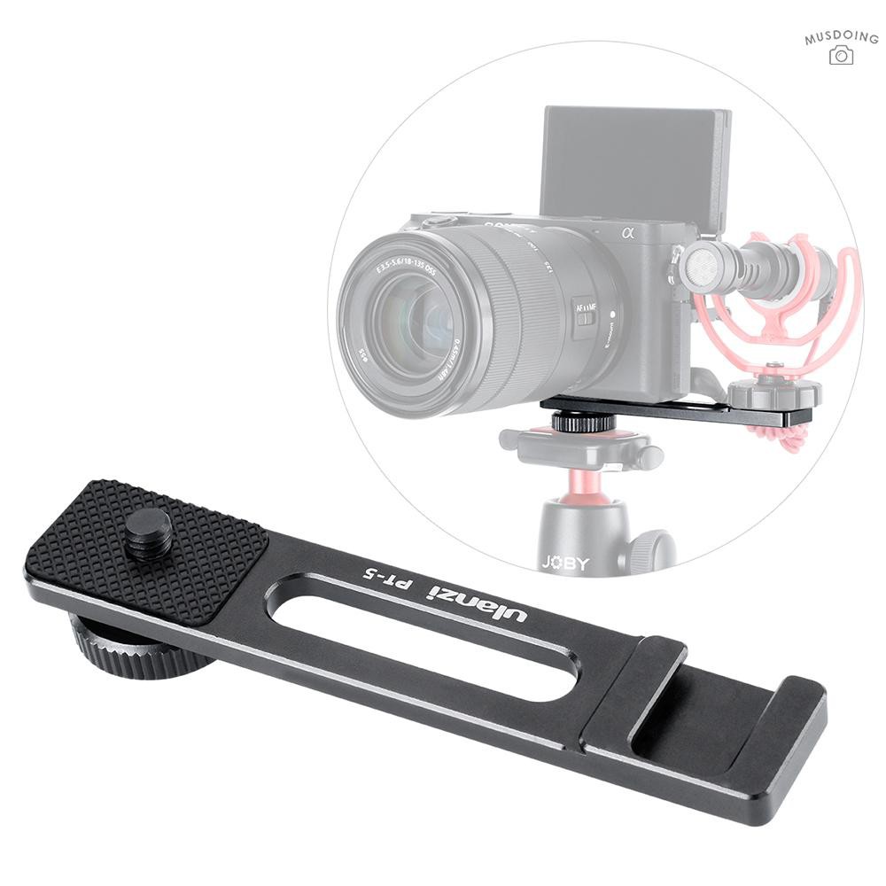 Thanh đỡ mic làm vlog Ulanzi PT-5 có lỗ vít 1/4 Inch chuyên dụng cho camera Sony A6000