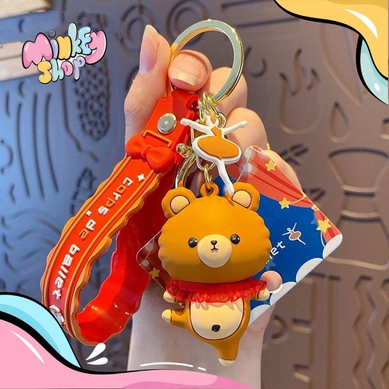 Móc Khóa Thú Nhảy Múa Cute Phụ Kiện Túi Xách Dễ Thương 02MKT - Minkey