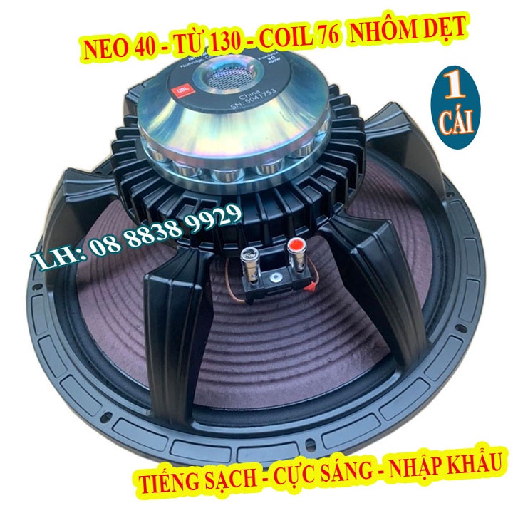 CỦ LOA BASS 40 NEO BI SỊN MÀNG HỒNG TỪ 130 COIL 76 NHÔM DẸT NHẬP KHẨU - GIÁ 1 CHIẾC