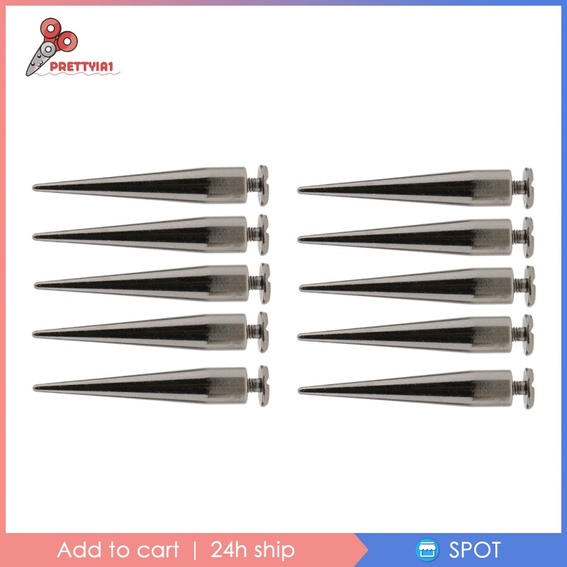 Set 10 Đinh Tán Hình Nón 7x40mm Chuyên Dụng Làm Đồ Da Thủ Công