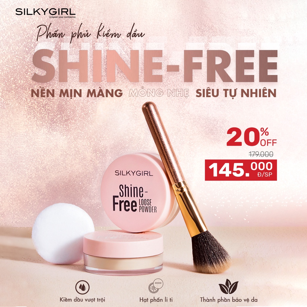 Phấn Phủ Dạng Bột Silkygirl Shine Free Loose Powder 10g