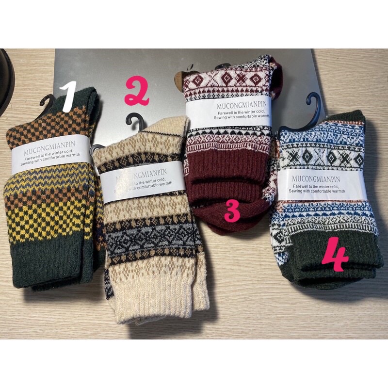 TẤT CAO CỔ NAM VỚ CAO CỔ NỮ TẤT VỚ VINTAGE UNISEX QUẢ TRÁM THỔ CẨM TONE CAM