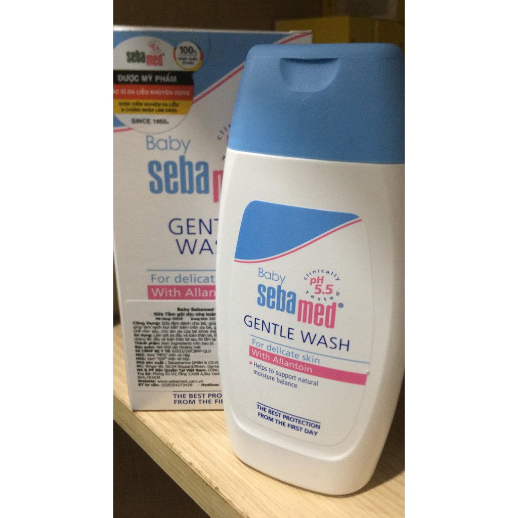 SỮA TẮM GỘI BABY SEBA MED GENTLE WASH PH 5.5 200ML (MP2)