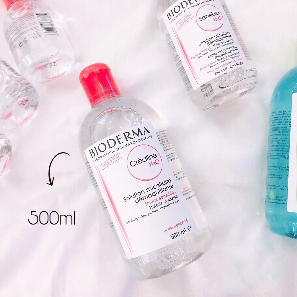 Nước Tẩy Trang Bioderma Créaline H2O 500ml Nắp Bật Bản Mới Nhất có Bill Biodema | BigBuy360 - bigbuy360.vn