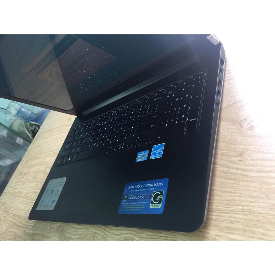 Qúa rẻ laptop vỏ nhôm phím sáng fui phím số Dell 5547 core i3-4030U Ram 4gb HDD 500gb HD 4400 Tặng fui đồ