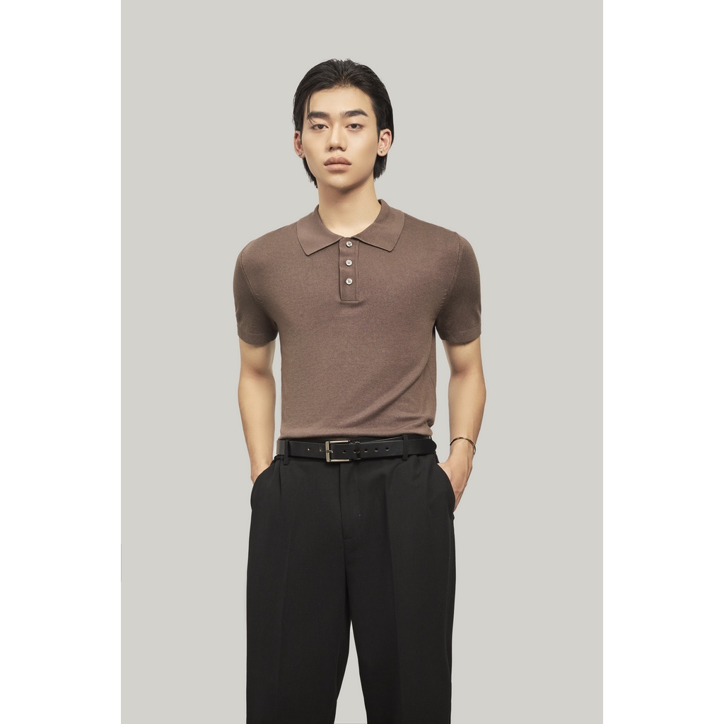 Áo polo nam premium nâu Highway (Menswear) Aston