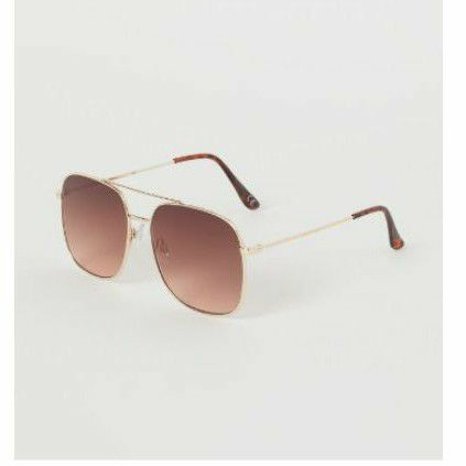 Kính râm nâu vàng H&M chuẩn auth us săn sale cho các chị em