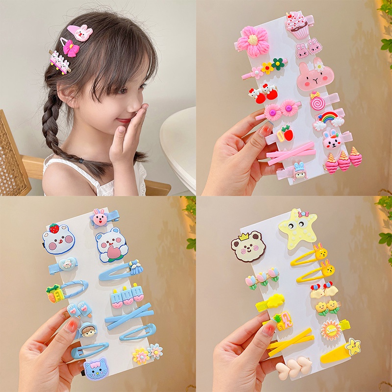 Set 14 Kẹp Tóc Dễ Thương Cho Bé Gái