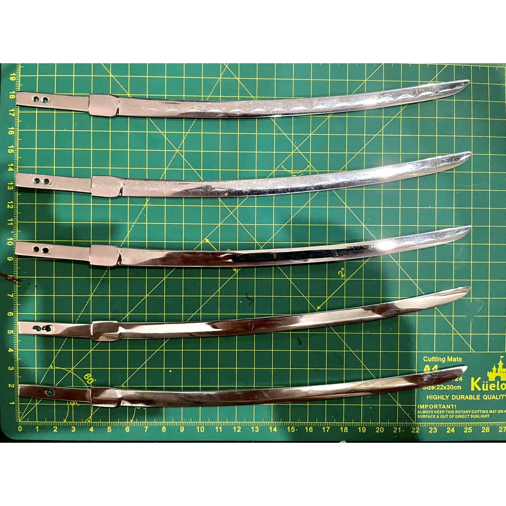 Phụ kiện mô hình lưỡi kiếm katana kim loại dài 25cm [Vui lòng đọc kỹ mô tả]