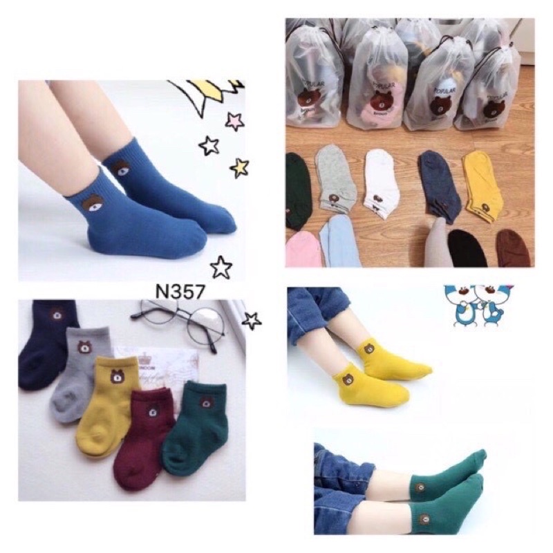 Tất gấu cho bé dễ thướng