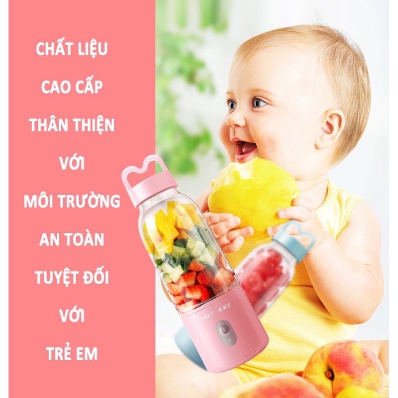 [FREESHIP TOÀN QUỐC] MÁY SAY SINH TỐ MINI CẦM TAY MEET JUICE