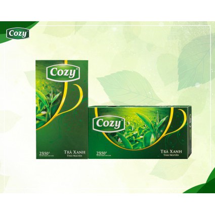 Trà Cozy hương Sen, Nhài, Xanh Thái Nguyên 50g 25 túi lọc