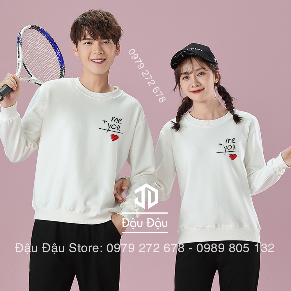ÁO NỈ ĐÔI MẪU THIẾT KẾ CHO CẶP ĐÔI HẸN HÒ {giá sỉ}